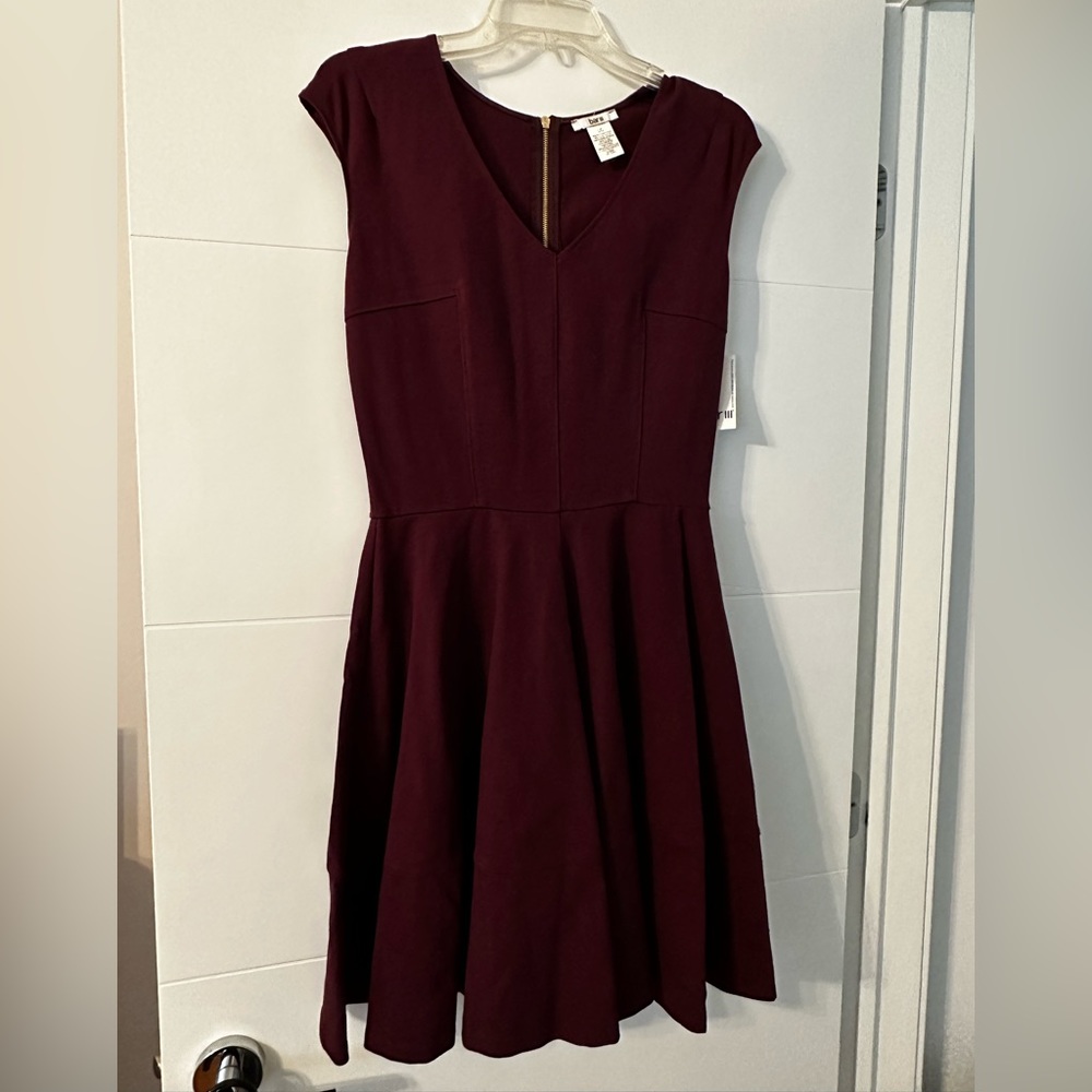 NWT - bar III - Wine/Maroon Dress